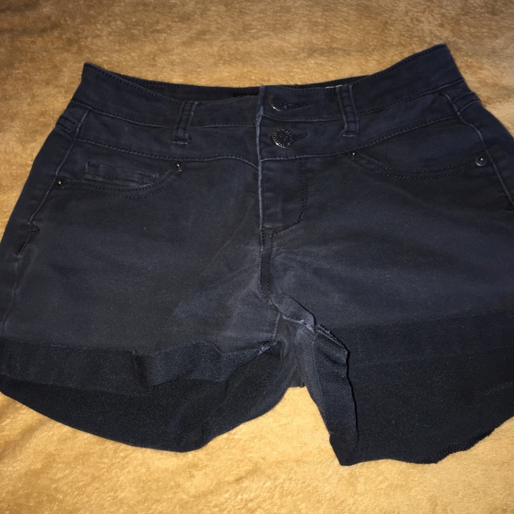 Black high waisted shorts